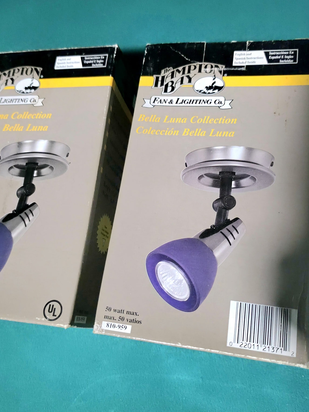 2 -Bella Luna Purple Accent Spotlight -